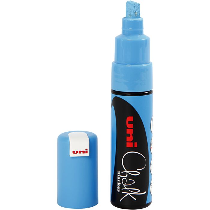 Chalk Marker, spets 8 mm, ljusblå, 1 st.