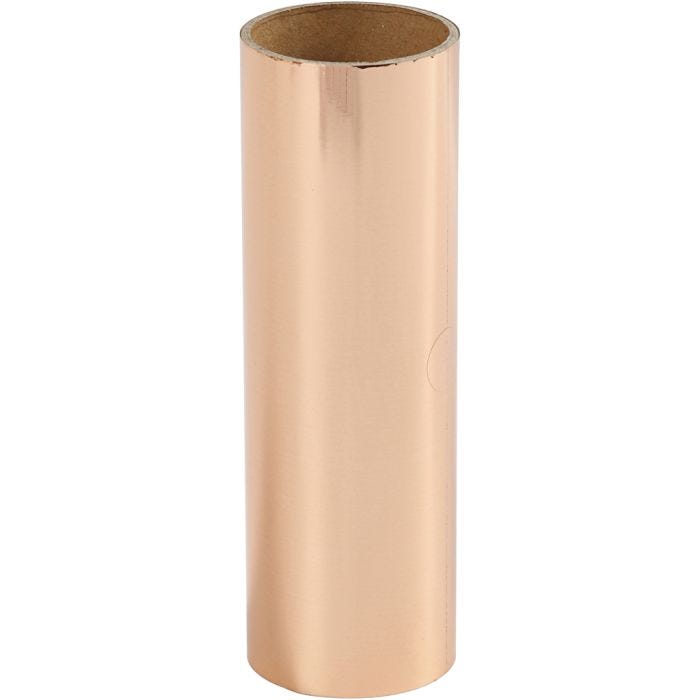 Dekorationsfolie, B: 15,5 cm, tjocklek 0,02 mm, rosa guld, 50 cm/ 1 rl.