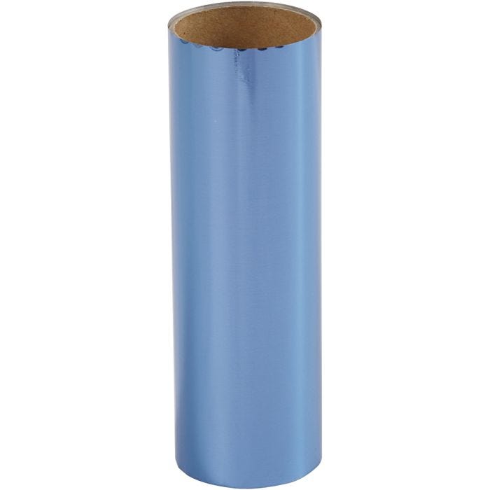 Dekorationsfolie, B: 15,5 cm, tjocklek 0,02 mm, mörkblå, 50 cm/ 1 rl.