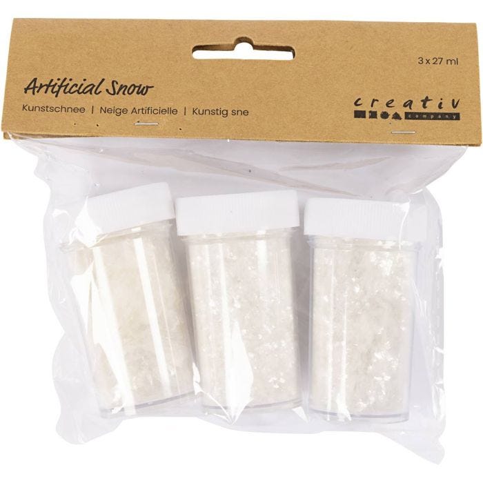 Konstgjord snö, vit, 3x27 ml/ 1 förp.
