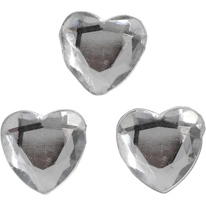 Rhinestones, stl. 10 mm, silver, 150 st./ 1 förp.