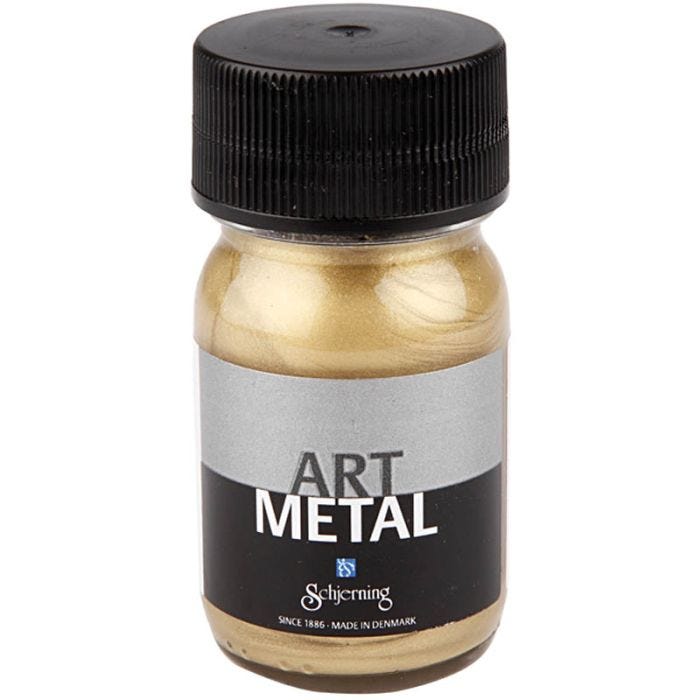 Art Metal Färg, ljusguld, 30 ml/ 1 flaska