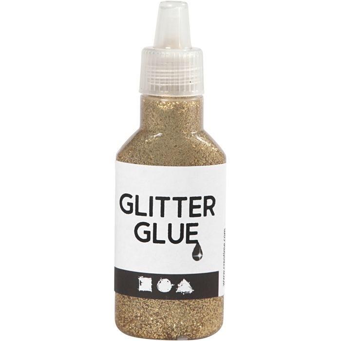 Glitterlim, guld