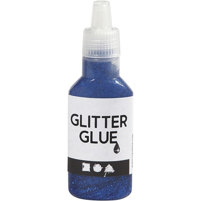 Glitterlim, mörkblå