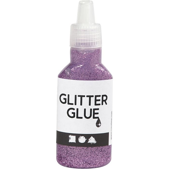 Glitterlim, lila