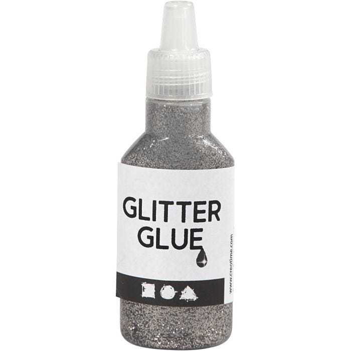 Glitterlim, silver