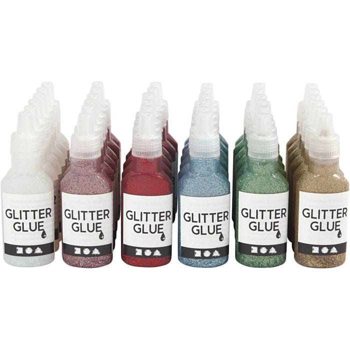 Glitterlim, 36x25 ml/ 1 förp.