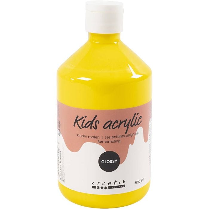 Akrylfärg Blank, primärgul, 500 ml/ 1 flaska