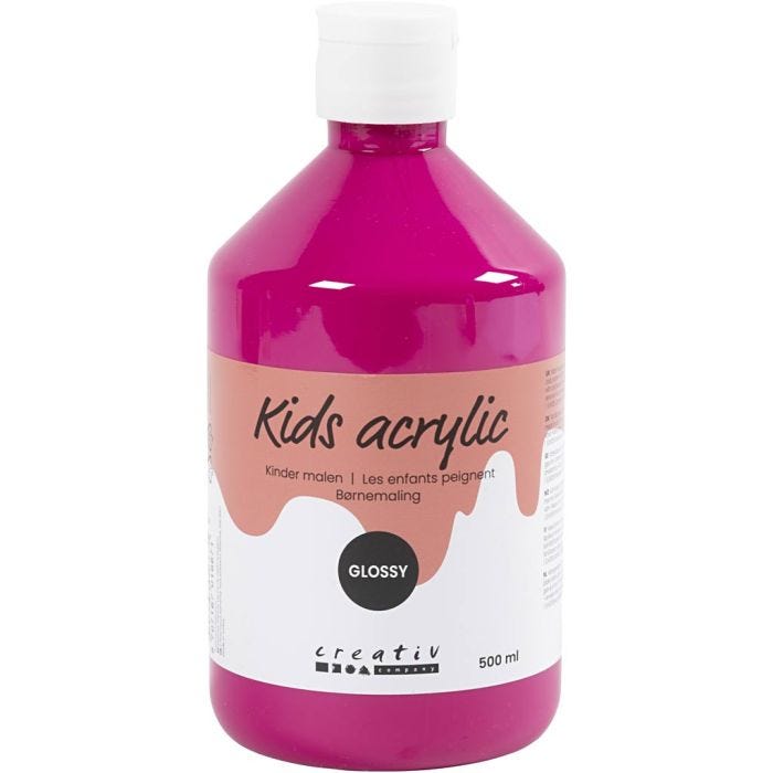 Akrylfärg Blank, rosa, 500 ml/ 1 flaska