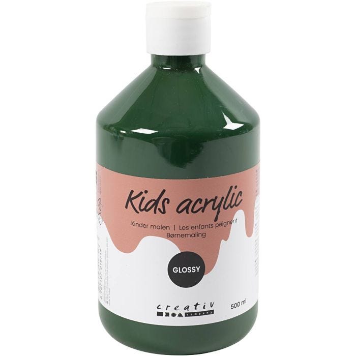 Akrylfärg Blank, mörkgrön, 500 ml/ 1 flaska