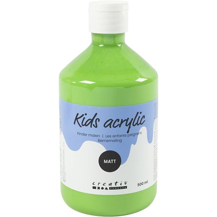 Akrylfärg Matt, ljusgrön, 500 ml/ 1 flaska