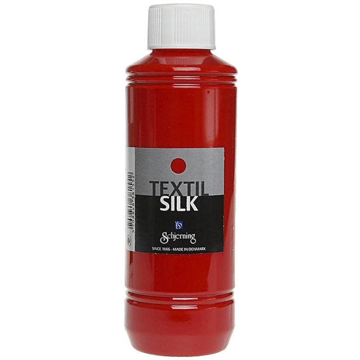 Textil Silk, karminröd, 250 ml/ 1 flaska