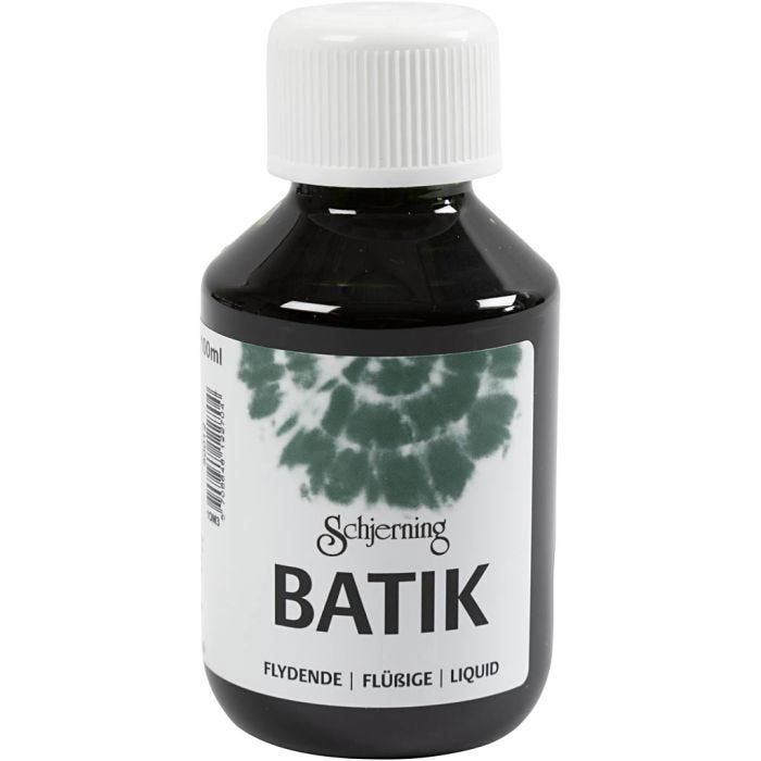 Batikfärg, grön, 100 ml/ 1 flaska
