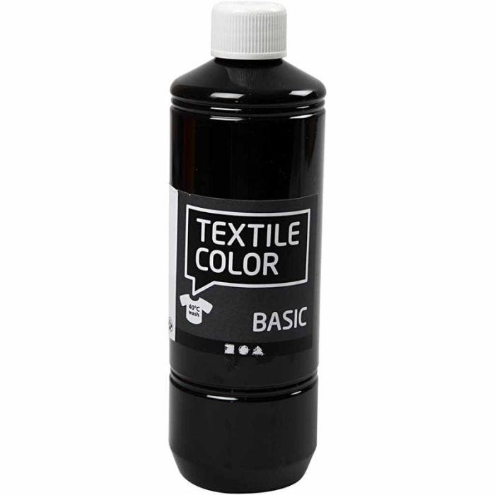 Textilfärg, svart, 500 ml/ 1 flaska