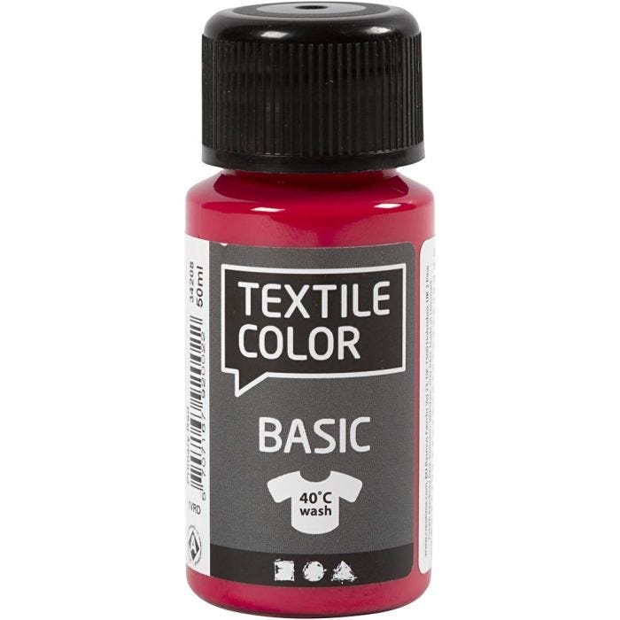 Textilfärg, primärröd