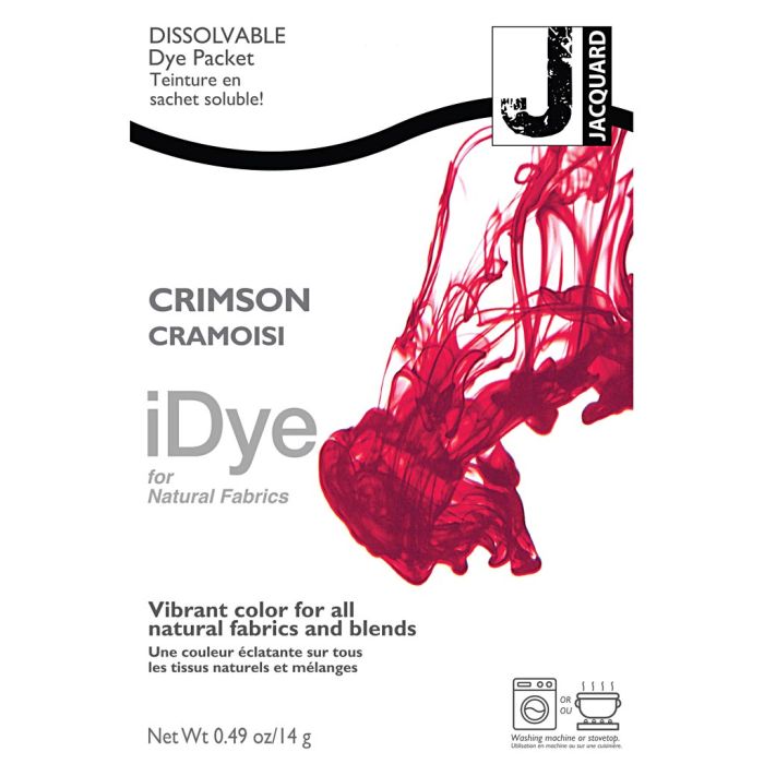 iDye för naturliga tyger, crimson (090), 14 g/ 1 förp.