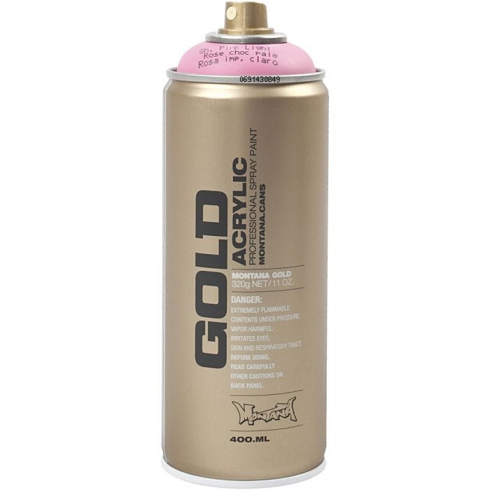 Sprayfärg, ljusrosa, 400 ml/ 1 burk