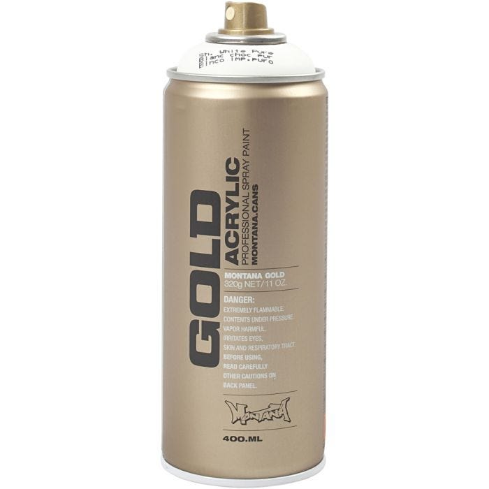 Sprayfärg, vit, 400 ml/ 1 burk