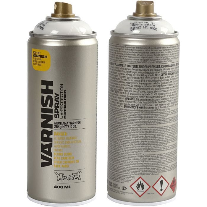 Spraylack, halvblank, 400 ml/ 1 burk