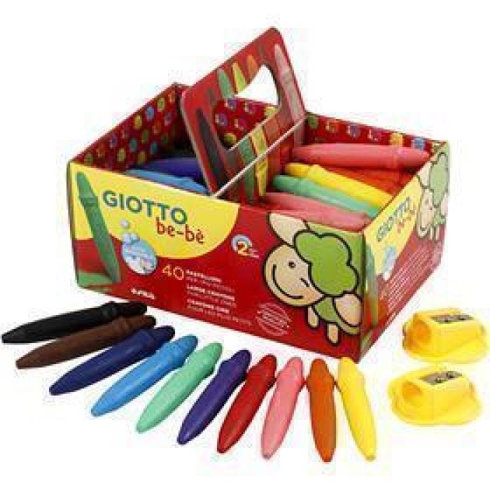 Giotto be-bè vaxkritor, L: 7 cm, Dia. 11 mm, 40 st./ 1 förp.