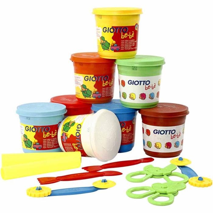 Giotto be-bè modellera, mixade färger, 8x220 g/ 1 förp.