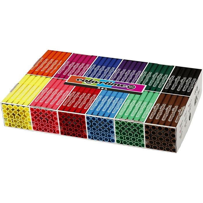 Colortime-pennor, spets 5 mm, standardfärger