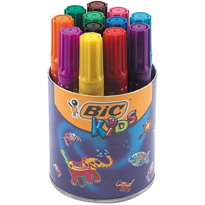 BIC Decoralo Jumbotusch, spets 4 mm, mixade färger, 12 st./ 1 burk