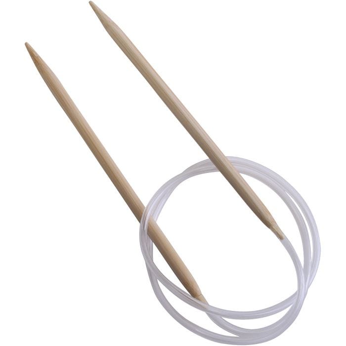 Rundsticka i bambu, L: 80 cm, stl. 6 mm, 1 st.