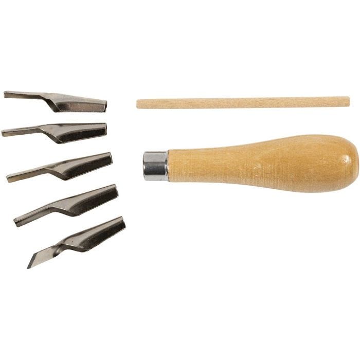 Set för linoleumtillskärning, 5mix./ 1 set