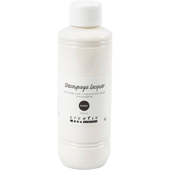 Decoupagelack, blank, 250 ml/ 1 flaska