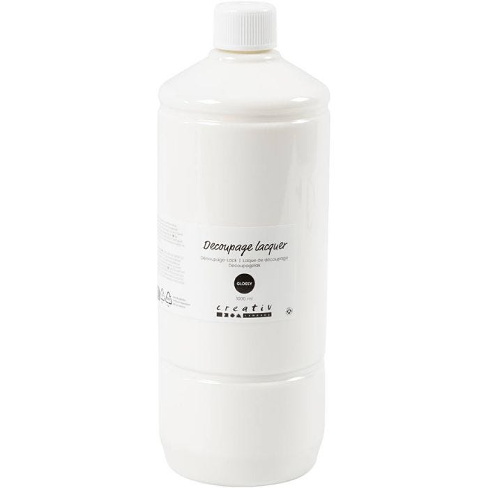 Decoupagelack, blank, 1000 ml/ 1 flaska