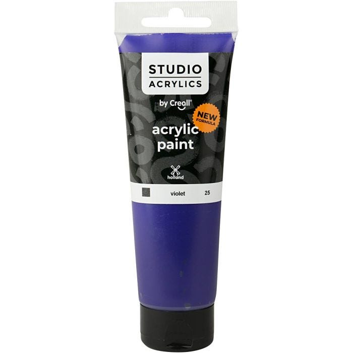 Creall Studio Akrylfärg, täckande, violet, 120 ml/ 1 flaska