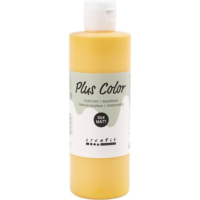 Plus Color Hobbyfärg, yellow sun, 250 ml/ 1 flaska