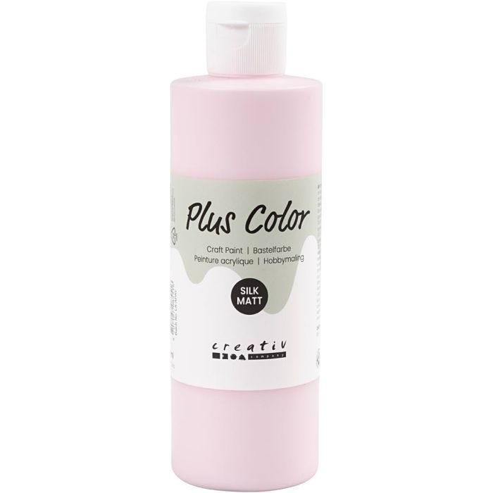 Plus Color Hobbyfärg, soft pink, 250 ml/ 1 flaska