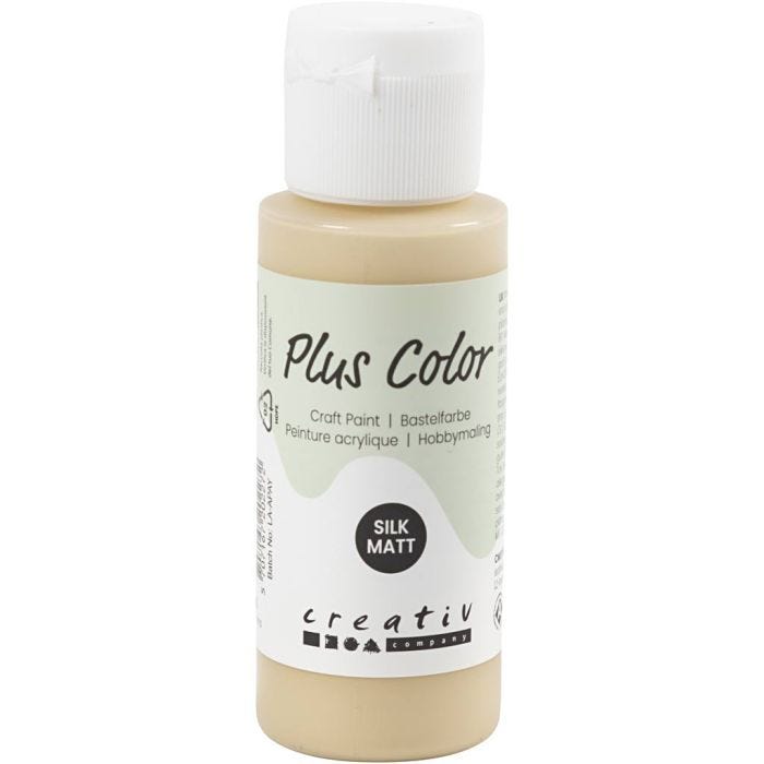 Plus Color Hobbyfärg, ivory beige, 60 ml/ 1 flaska