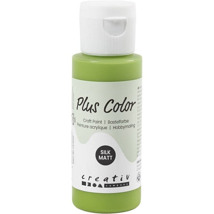 Plus Color Hobbyfärg, leaf green, 60 ml/ 1 flaska