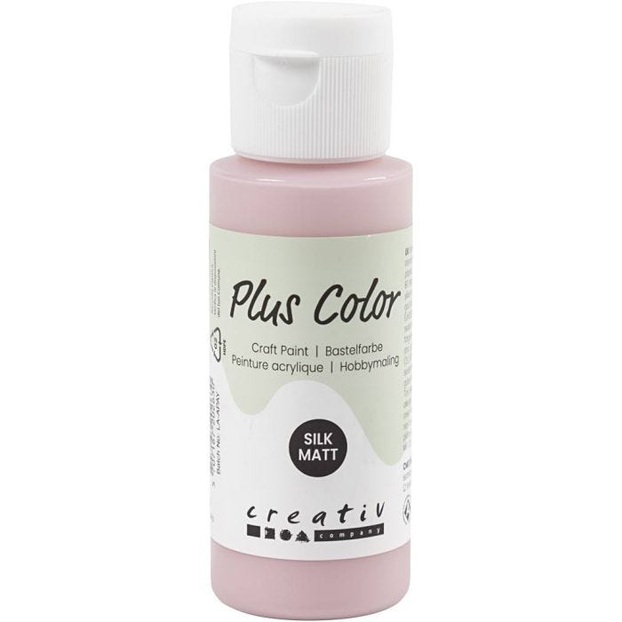 Plus Color Hobbyfärg, dusty rose, 60 ml/ 1 flaska