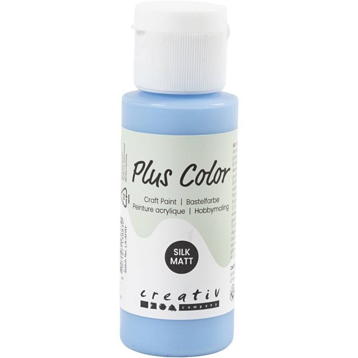 Plus Color Hobbyfärg, himmelsblå, 60 ml/ 1 flaska