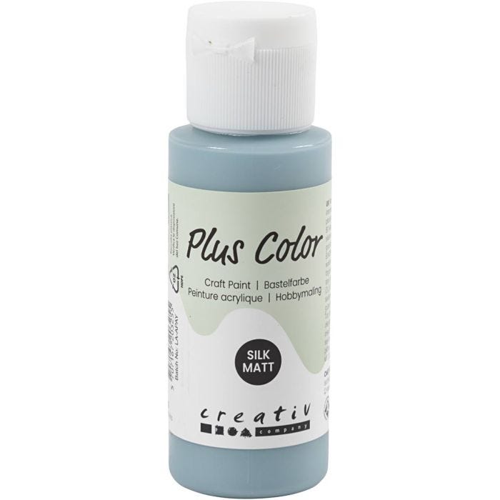 Plus Color Hobbyfärg, dusty blue, 60 ml/ 1 flaska