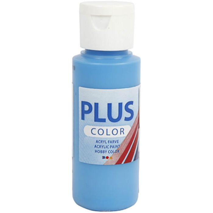 Plus Color Hobbyfärg, ocean blue, 60 ml/ 1 flaska