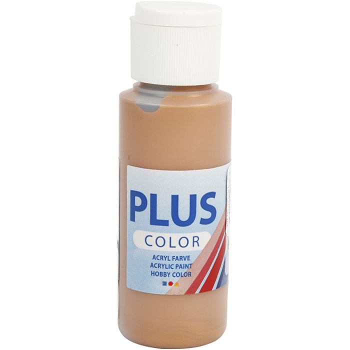 Plus Color Hobbyfärg, bronze, 60 ml/ 1 flaska