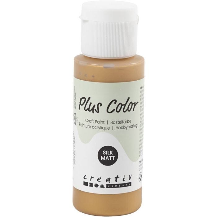 Plus Color Hobbyfärg, guld, 60 ml/ 1 flaska