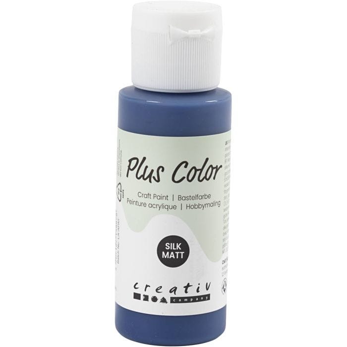 Plus Color Hobbyfärg, marinblå, 60 ml/ 1 flaska