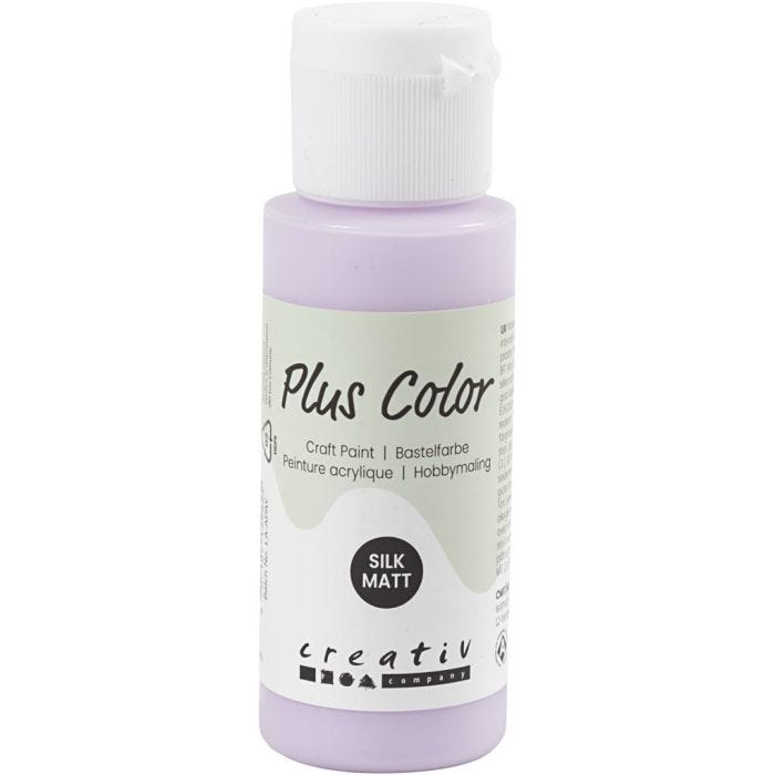 Plus Color Hobbyfärg, pale lilac, 60 ml/ 1 flaska