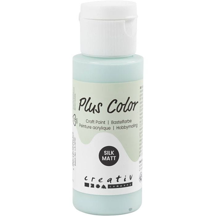 Plus Color Hobbyfärg, mintgrön, 60 ml/ 1 flaska