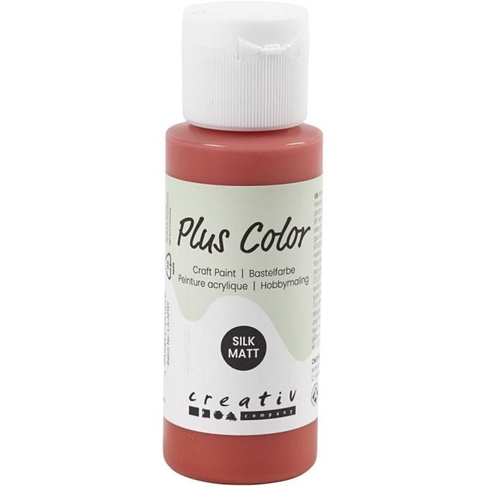 Plus Color Hobbyfärg, julröd, 60 ml/ 1 flaska