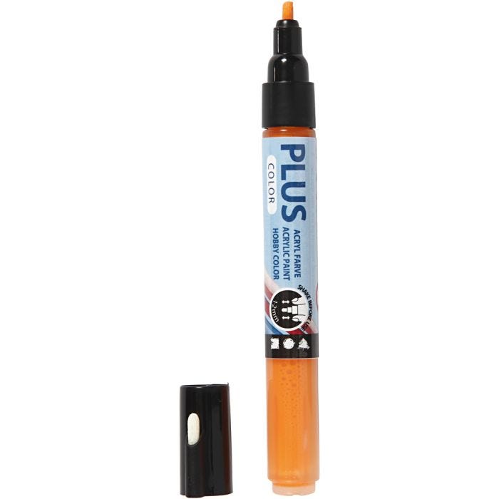 Plus Color Tusch, L: 14,5 cm, spets 1-2 mm, pumpkin, 5,5 ml, 1 st.