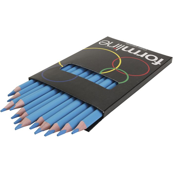 formline Färgblyertspennor, kärna 5 mm, spets 5 mm, ljusblå, 12 st./ 1 förp.
