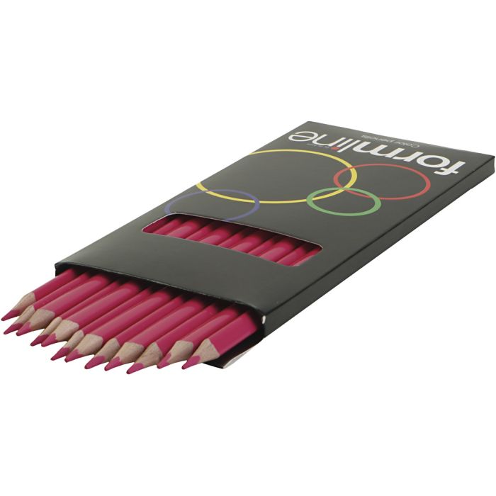 formline färgblyertspennor, spets 2,5 - 3 mm, rosa, 12 st./ 1 förp.