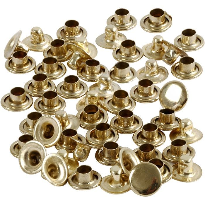 Nitar, Dia. 7 mm, mässing, 50 st./ 1 förp.